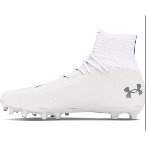 UNDER ARMOUR HIGHLIGHT 2 MC KNIT WHITE FOOTBALL CLEATS MEN\'S SIZE 9.5 NEW main image 10